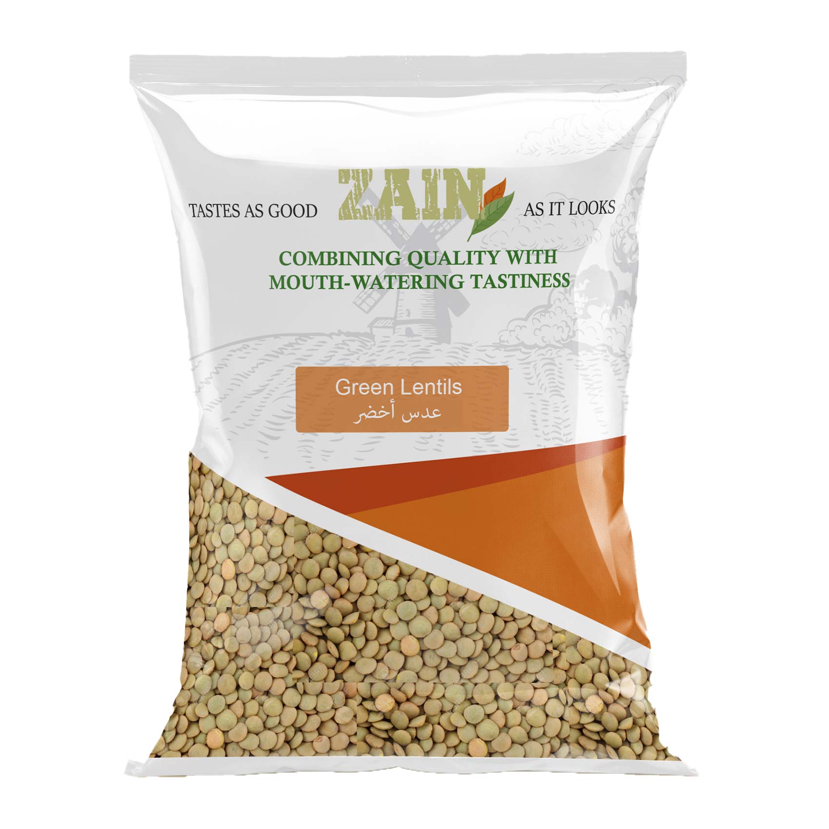 Zain Sabut Masoor Dal (Whole Green Lentils) 1kg