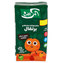 Al Rabie Mixed Fruit Nectar & Orange No Added Sugar 120ml