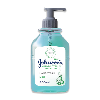 Johnson's Antibacterial Micellar Hand Wash with Mint Scent 500ml