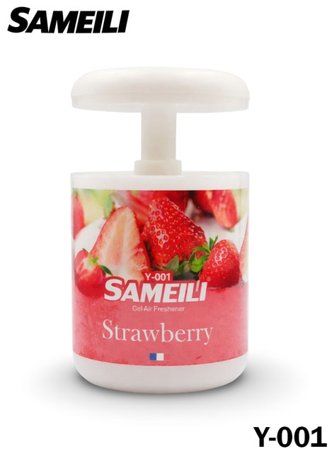 SAMEILI Y-001 Strawberry Gel Air Freshener Adjustable Car Home Office Long Lasting Scent Control