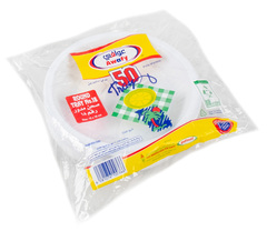 Gulfmaid Awafi Plastic Round Plates No. 18 50pcs
