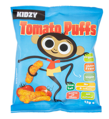 Kidzy Organic Gluten Free Vegan Tomato Puffs 12g