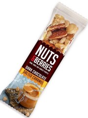 Nuts & Berries Organic Dark Chocolate Salted Caramel Bar 40g