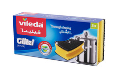 Vileda Glitzi Clenaing Sponge Scourer 3pc