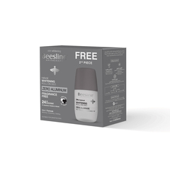 Beesline Natural Whitening Roll On Deodorant Zero Aluminum Fragrance Free 2*50ml