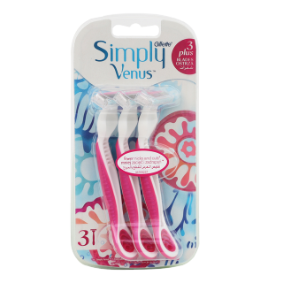 Venus Simply 3 Plus Disposable Shaving Razors For Women