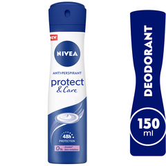 Nivea Protect & Care Antiperspirant for Women No Ethyl Alcohol Spray 150ml