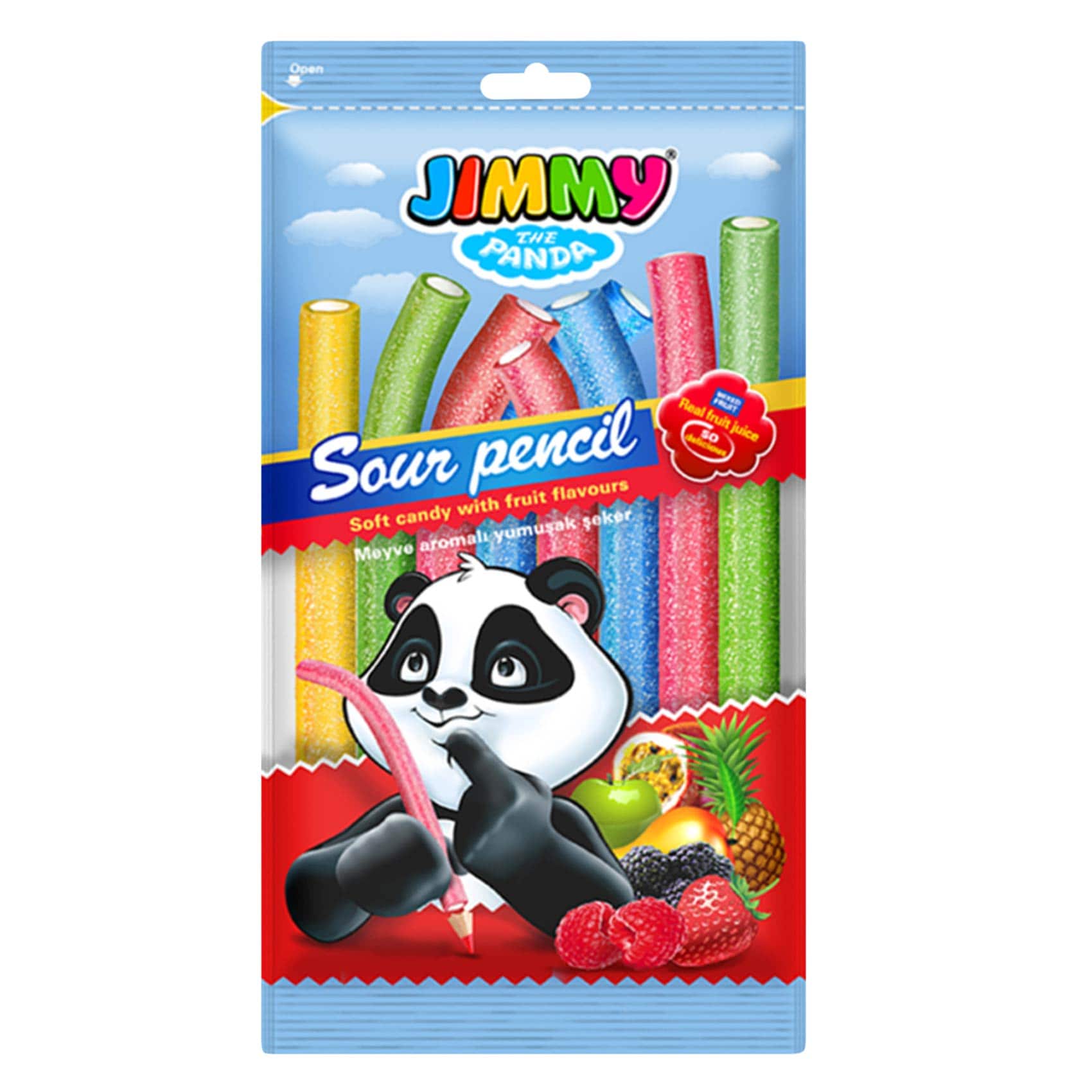 Jimmy Sour Pencil Assorted Flavors 75g
