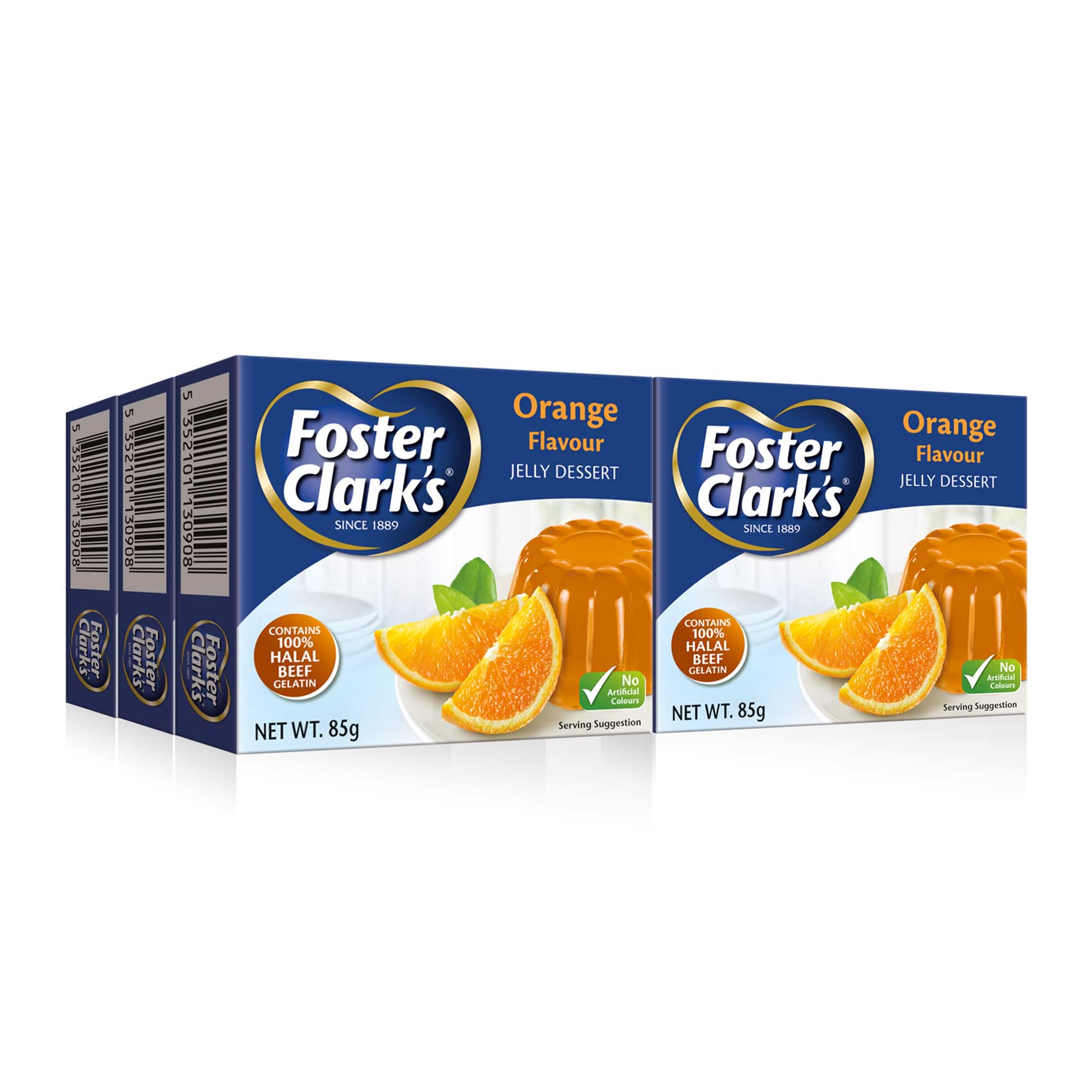 Foster Clark's Orange Flavor Jelly Dessert 80g x6