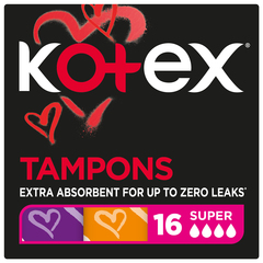 Kotex Tampons Super 16Tampon