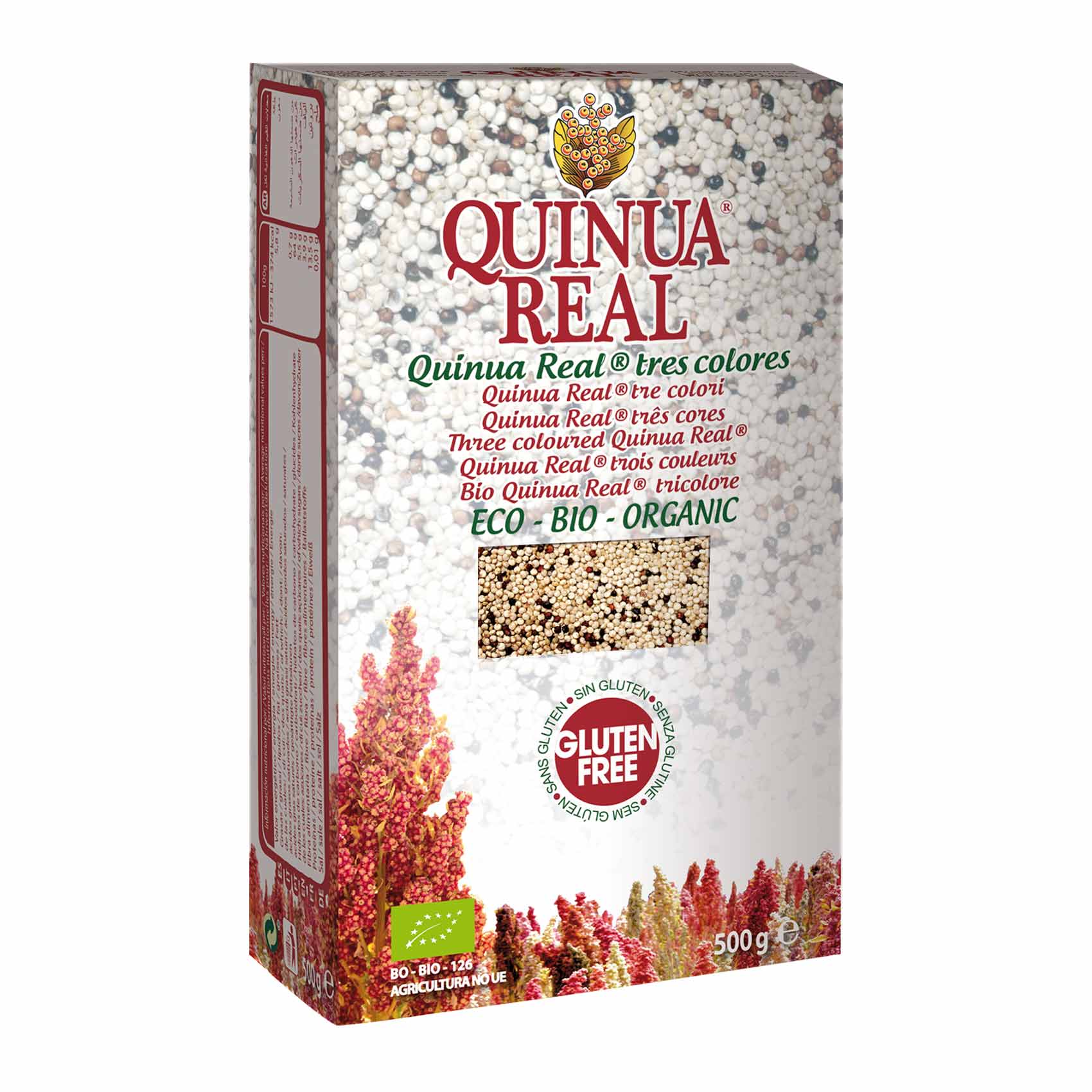 Quinua Real Organic Three Colours Quinoagluten Free 500g