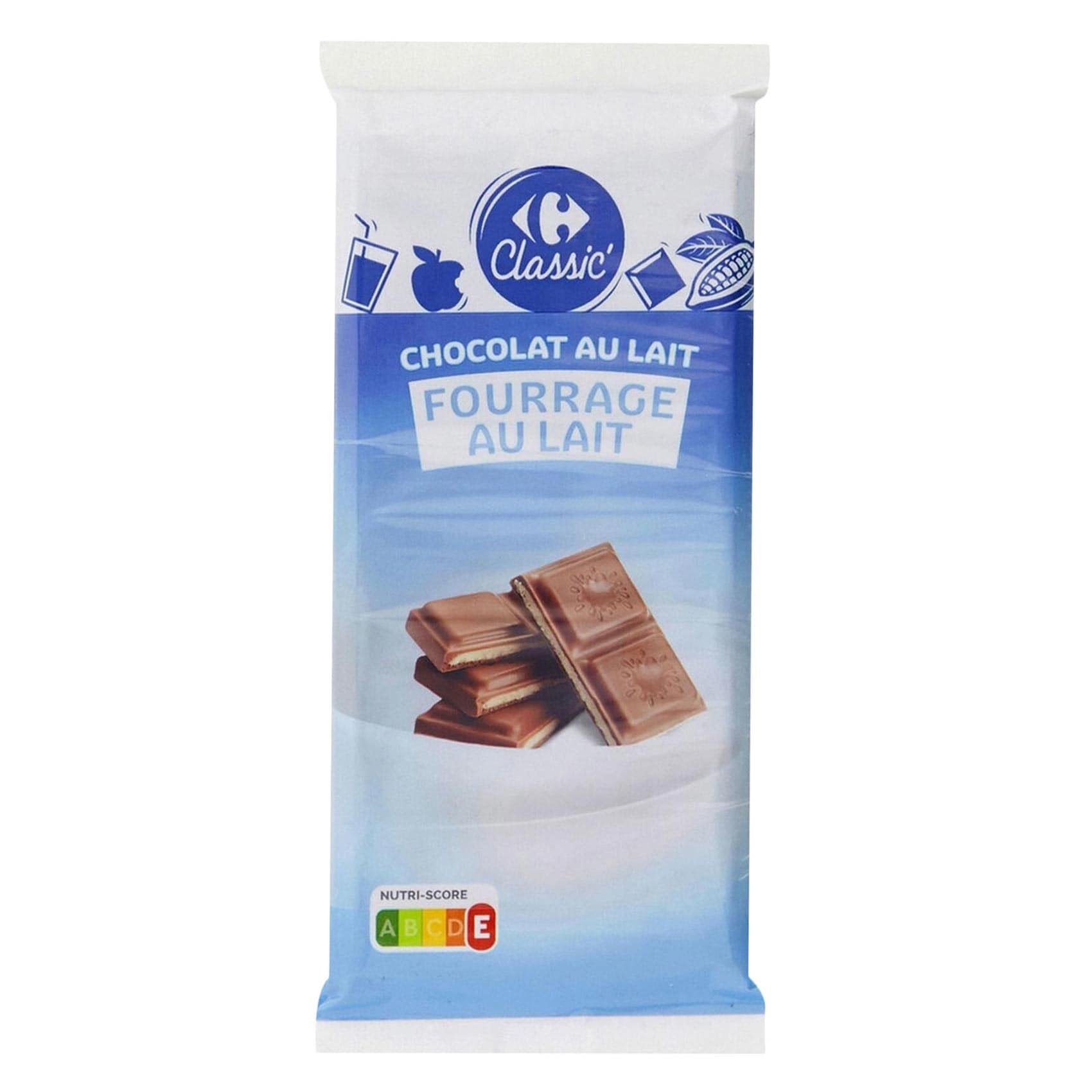 Carrefour Milk Chocolate With Milk Filling, 100 g