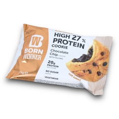 Born Winner Deluxe High Protein 27% Cookie Chocolate Chip Flavour with Filling 75g