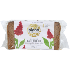 Biona Organic Organic Rye Bread with Amaranth & Quinoa 500g