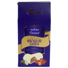 Arjoon Chocolate Dates White Chocolate Date Paste Stuffed with Coconut 200g