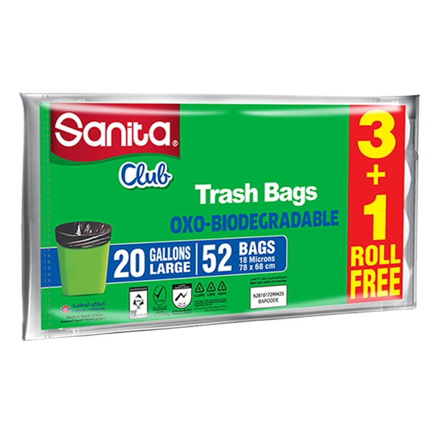 Sanita Club Trash Bags (20 Gallons) 3+1roll