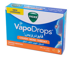 Vicks Vapodrops Orange Menthol 16Lozenges
