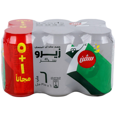 7Up Zero Sugar Carbonated Soft Drink 5+1*315 ml