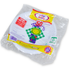 Awafy Round Plastic Tray No.22 50pcs