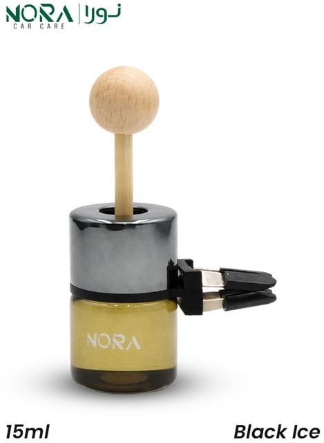 NORA Car Vent Air Freshener Black Ice 15ml Essential Oil Diffuser with Clip Design