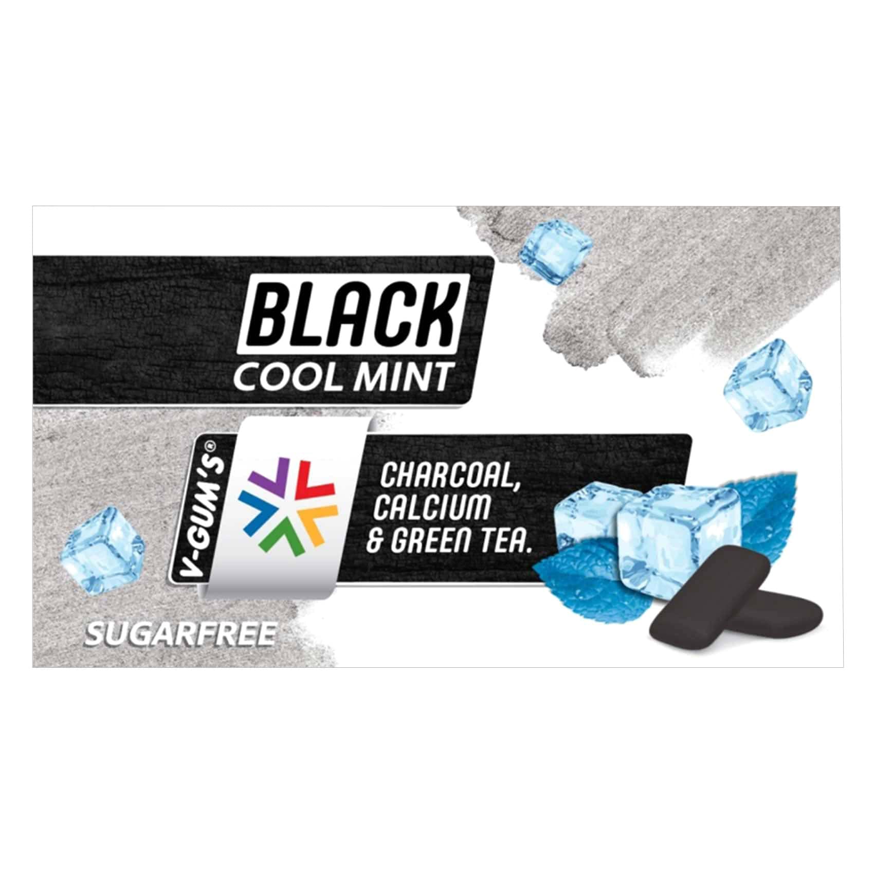 VGum's - Black Cool Mint , Sugar Free Gum 17g