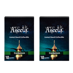 Aseela Instant Saudi Coffee Mix with Cardamom 2*12*5 g