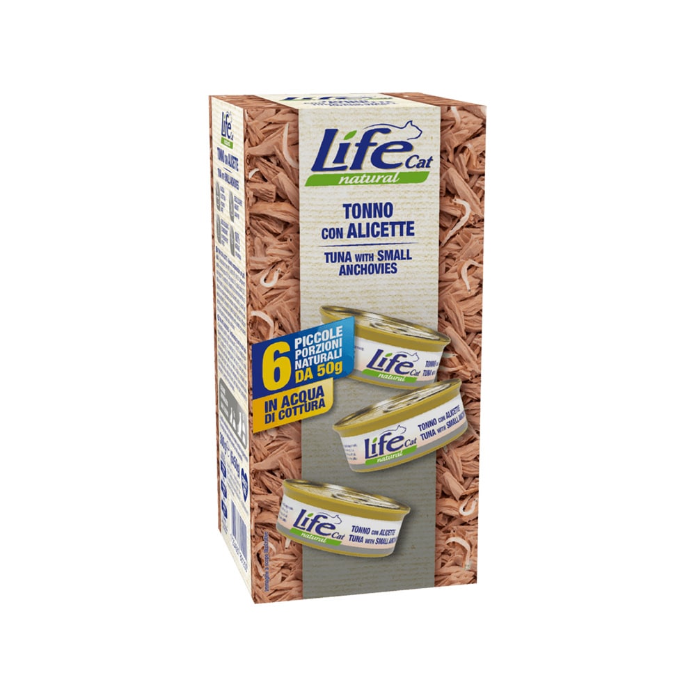Life Cat Tuna with Anchovies Multipack Canned Cat Food - 50 g - Pack of 6