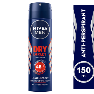 NIVEA MEN Dry Impact, Antiperspirant for Men, Spray 150ml