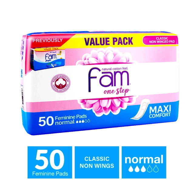 Fam Maxi Sanitary Pads Without Wings Comfort 50Pads