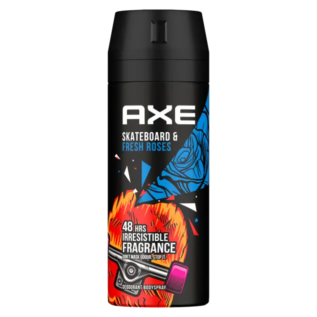 Skateboard And Fresh Roses Deodorant