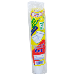 Awafy Disposable Plastic Cups (6oz) 50pcs