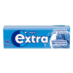 Wrigley's Extra Peppermint Flavour Sugar Free Gum 10pcs