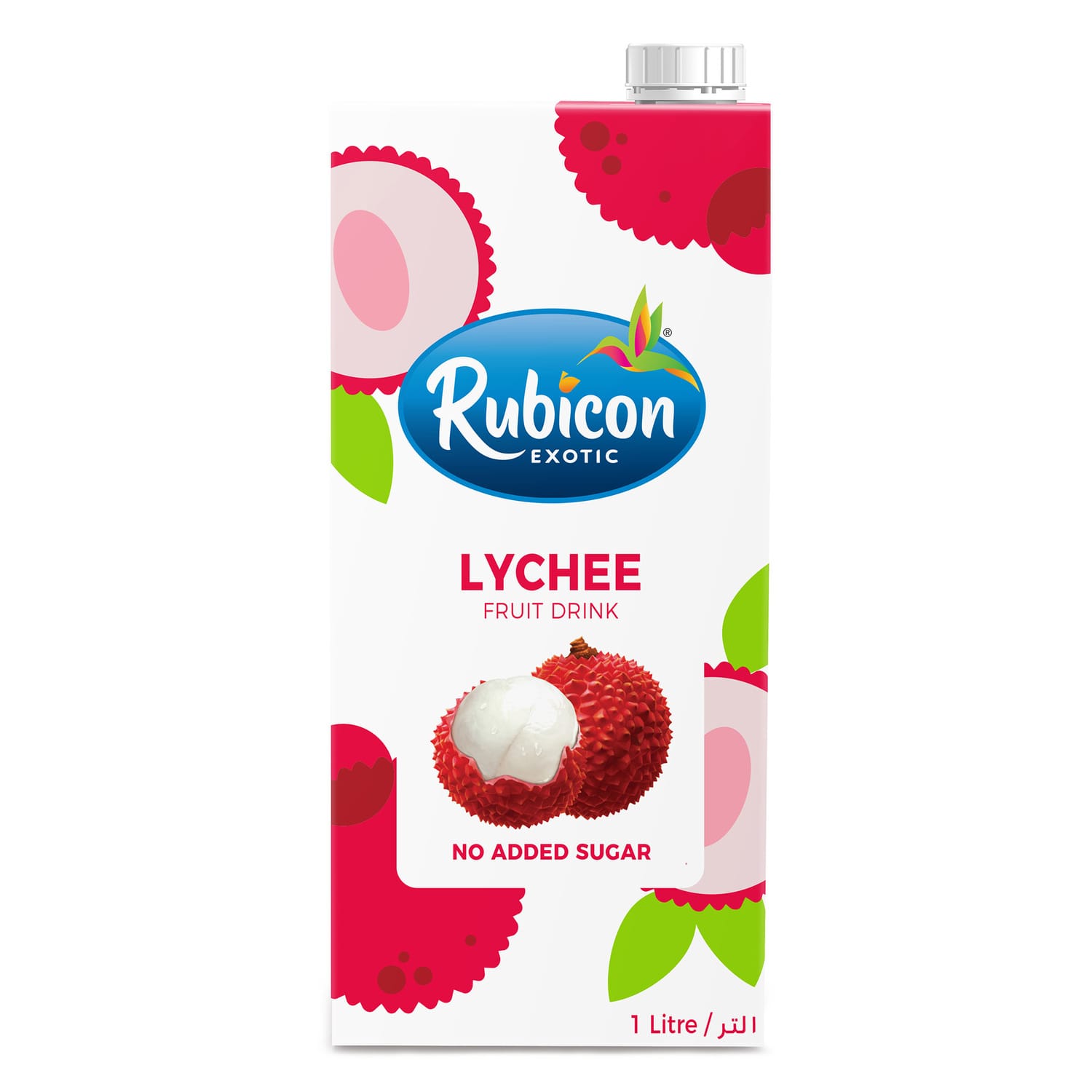 Rubicon Lychee No Added Sugar Fruit Drink 1 Litre