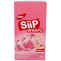 Nabati Siip Wrapz Strawberry Flavour Coated Snack 12*14.5g