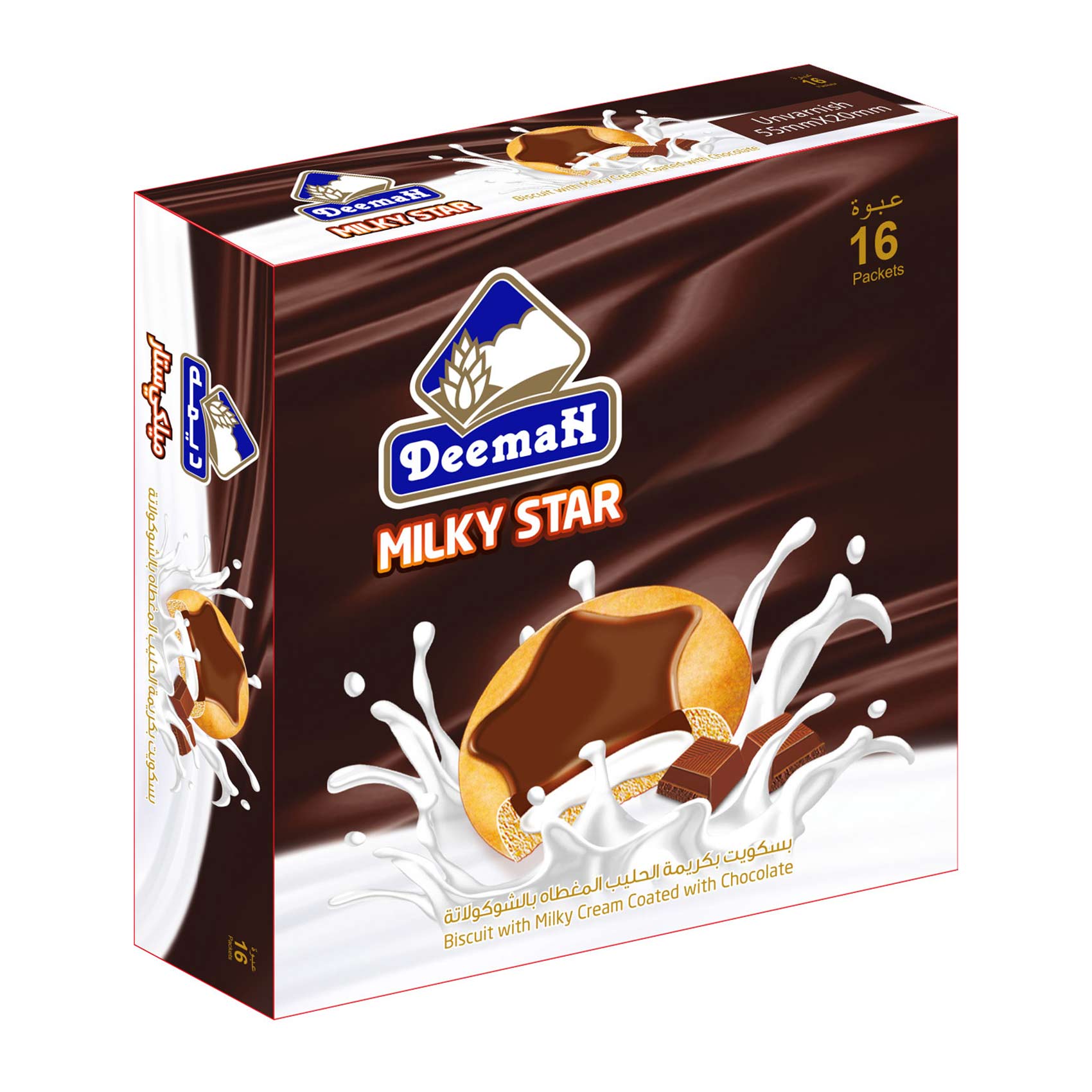 Deemah Treato Milky Star Biscuit 26g ×16