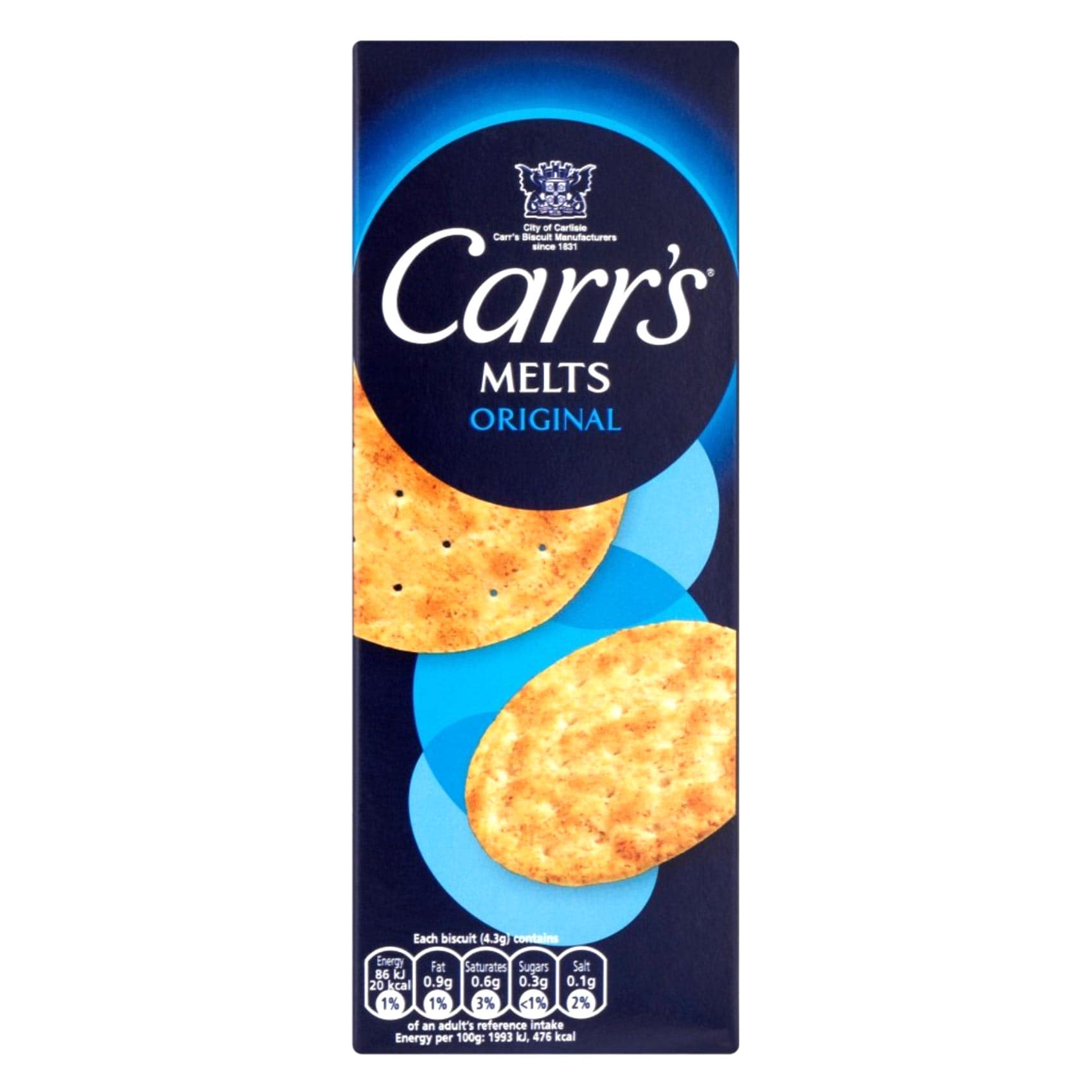 Carr's Original Melt Biscuits – 150 g