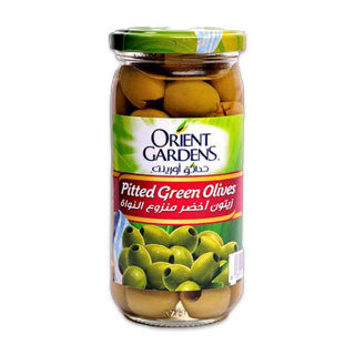 Green Olives Pitted Jar 340 G
