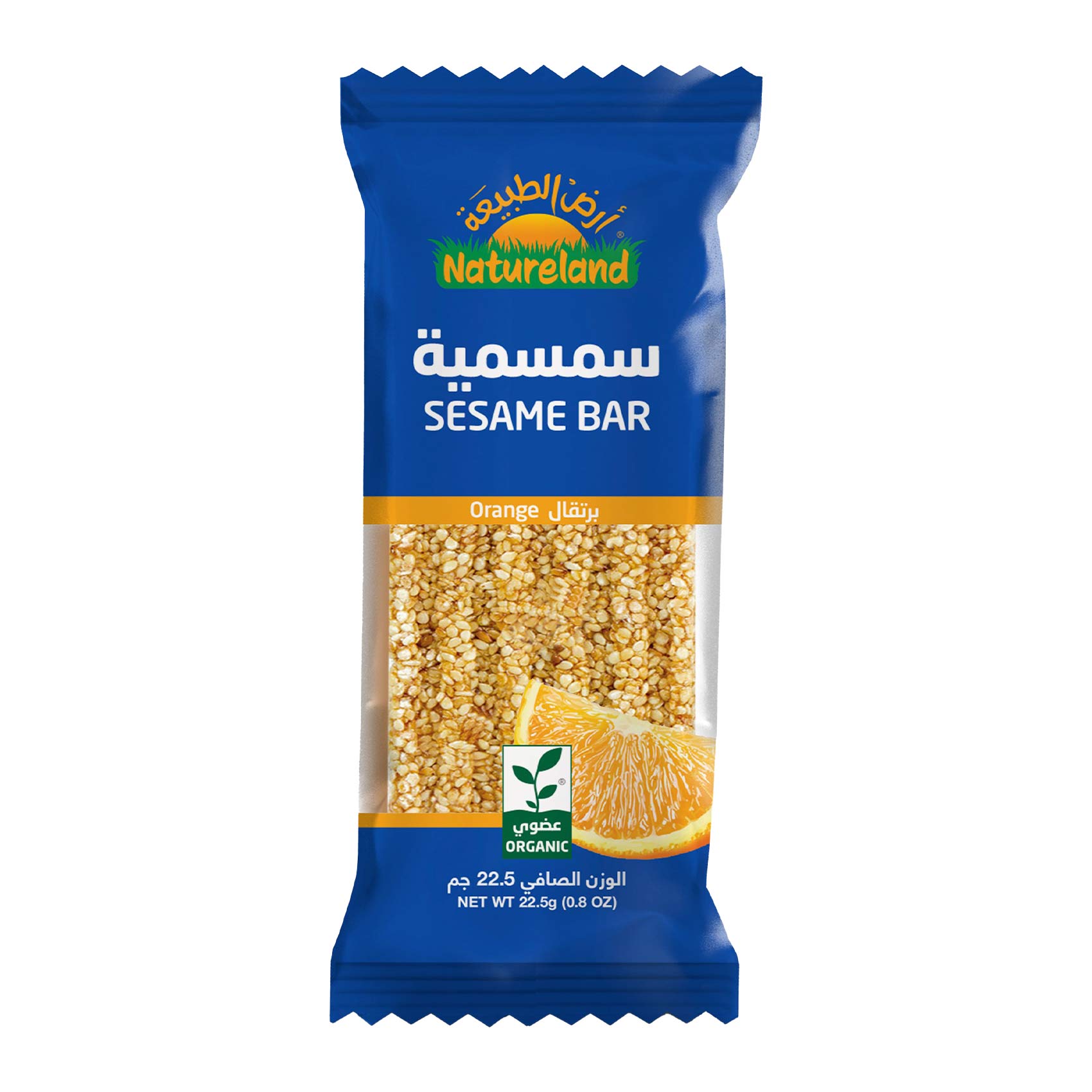 Natureland Organic Orange Sesame Bar 22.5g