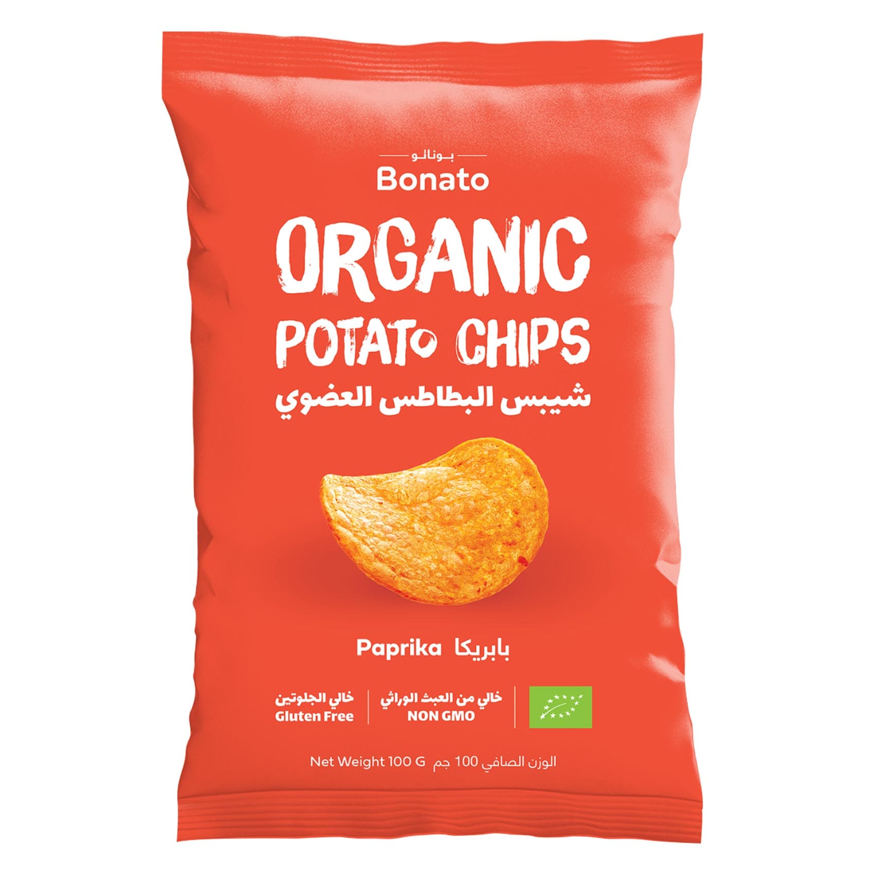 Bonato Organic Potato Chips Paprika 100g