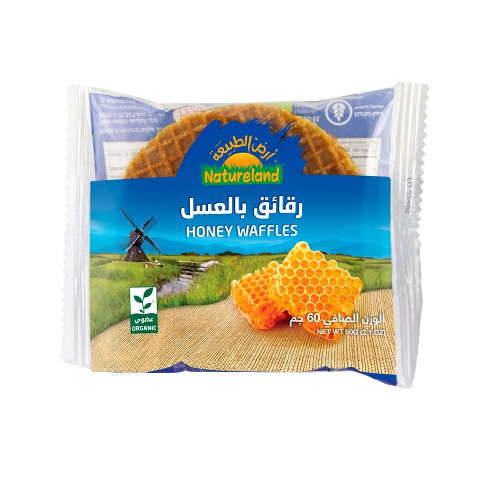 Natureland Honey Waffles 60g