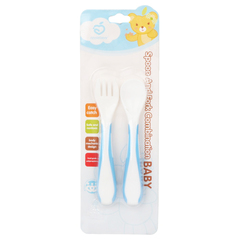 Apple Bear Baby Spoon & Fork Combination Set