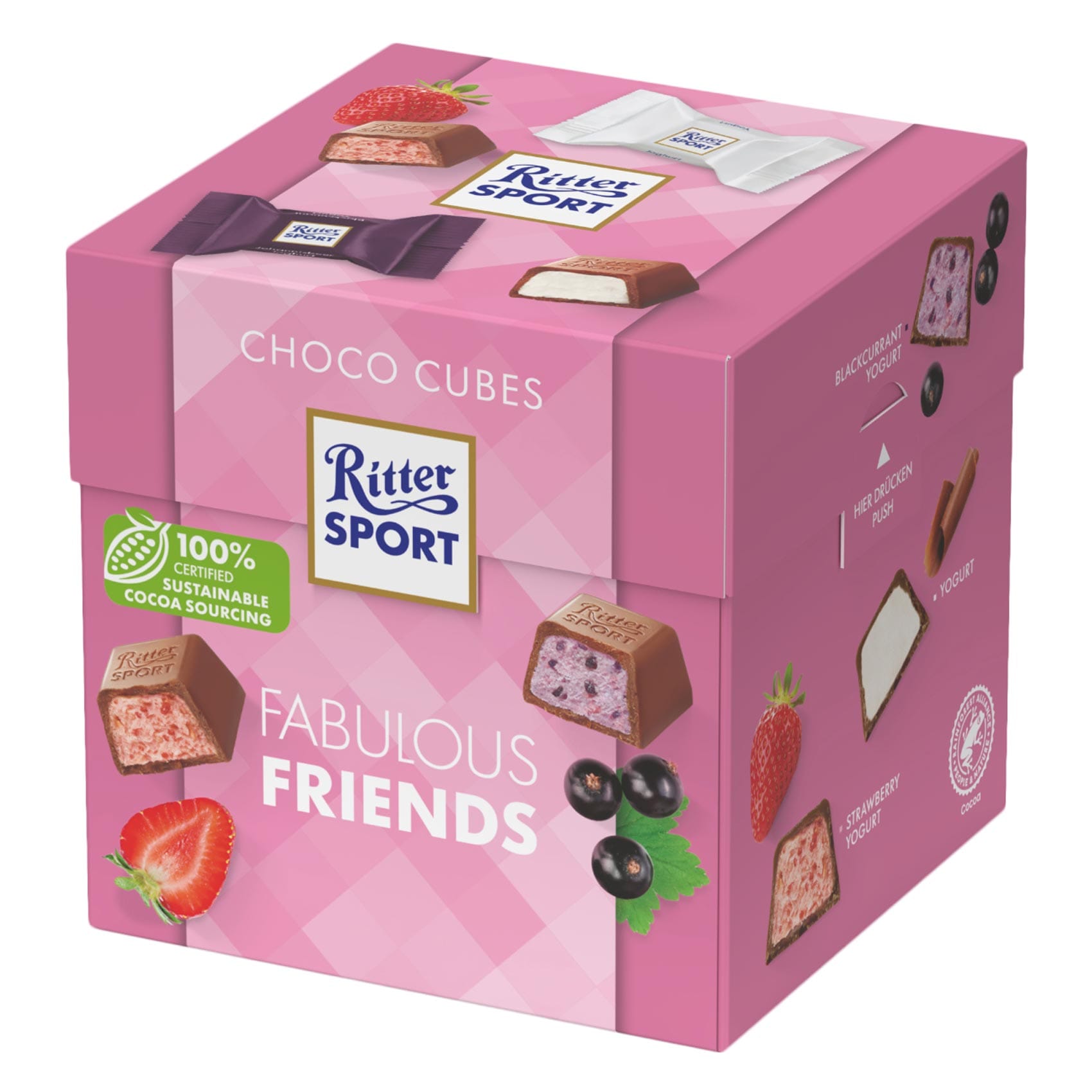 Ritter Sport Fabulous Friends Yoghurt Chocolate Cubes 176g