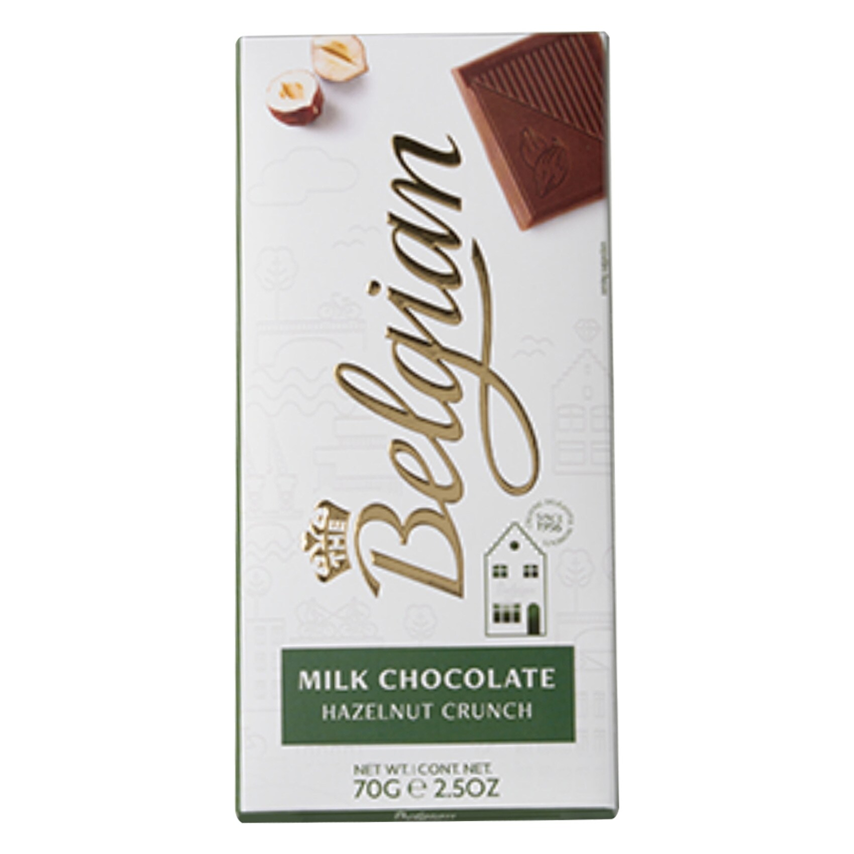 Belgian Milk Chocolate With Hazelnut Crunch 70g