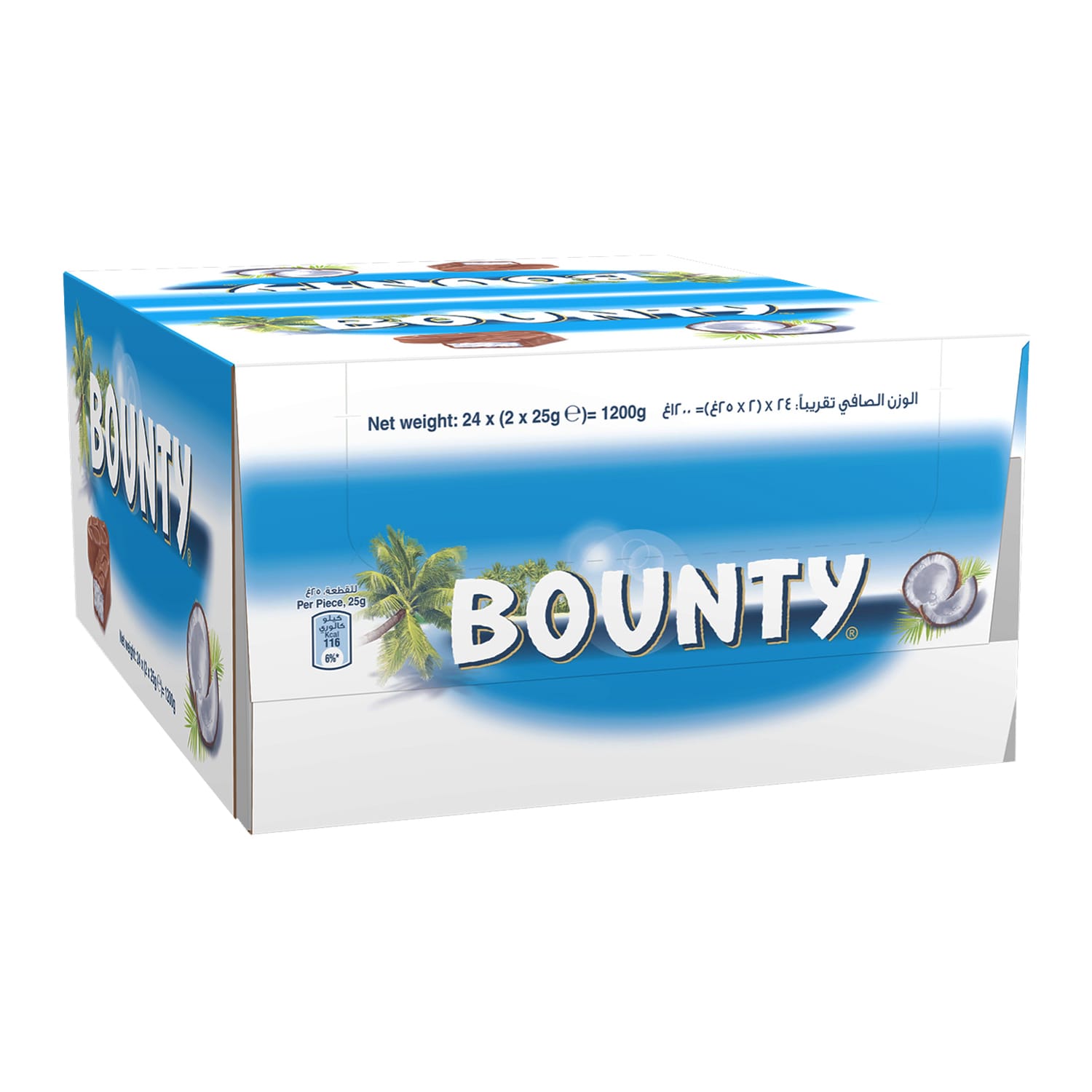 Bounty Milk Chocolate Bar 24 x 50 g