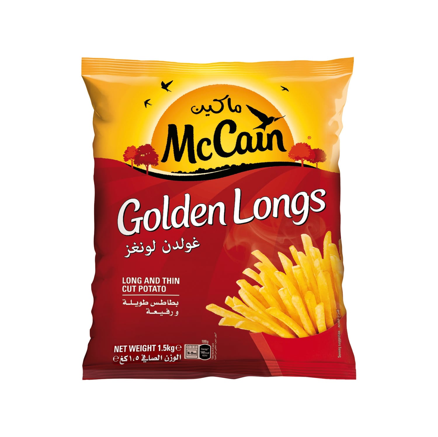 McCain Golden Longs Frozen Long & Thin Cut Potato 1.5kg