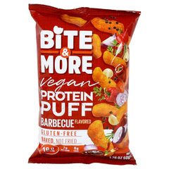 Bite & More Gluten Free Vegan Protein Puff Barbeque Flavored 50g