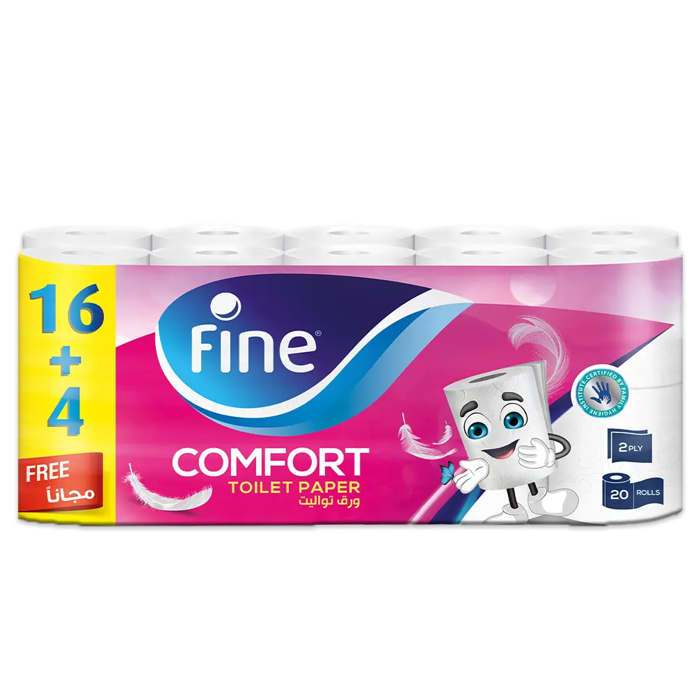 Fine Comfort Toilet Paper 16+4Rolls