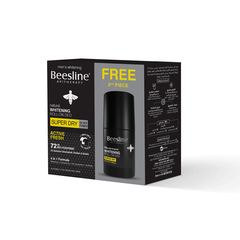 Beesline Men Whitening Roll-On Deo Super Dry Super Fresh (Promo Pack) 2*50ml