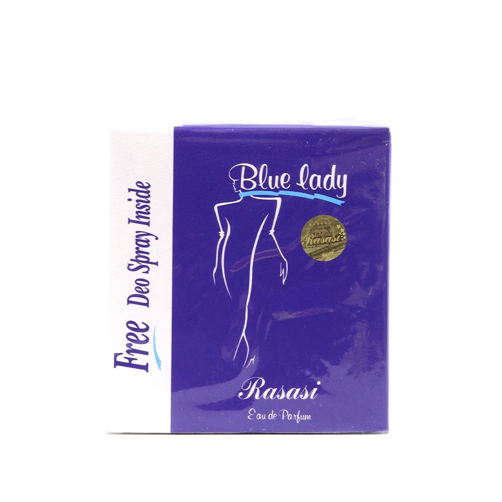 Al Rasasi Blue Lady EDP For Women, 50ml + Deo Spray, 40ml