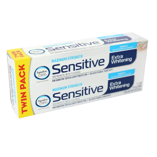 Tooth Paste Sensitive Extra Whitening Twin Pack